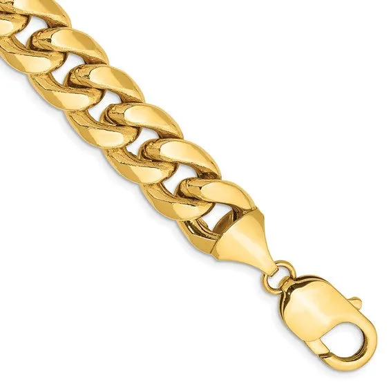 14k Yellow Gold 11mm Miami Cuban Link Bracelet Anklet Choker Necklace Pendant Chain