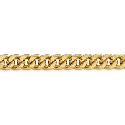 14k Yellow Gold 11mm Miami Cuban Link Bracelet Anklet Choker Necklace Pendant Chain