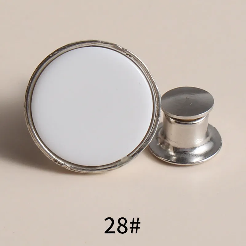 20 Sets Adjustable Jean Button Pins Metal Clips Snap Tack No Sew Instant Button Pins For Adult And Kids