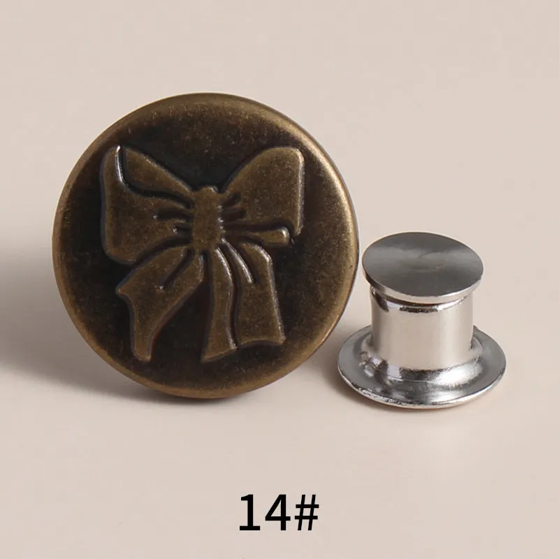 20 Sets Adjustable Jean Button Pins Metal Clips Snap Tack No Sew Instant Button Pins For Adult And Kids