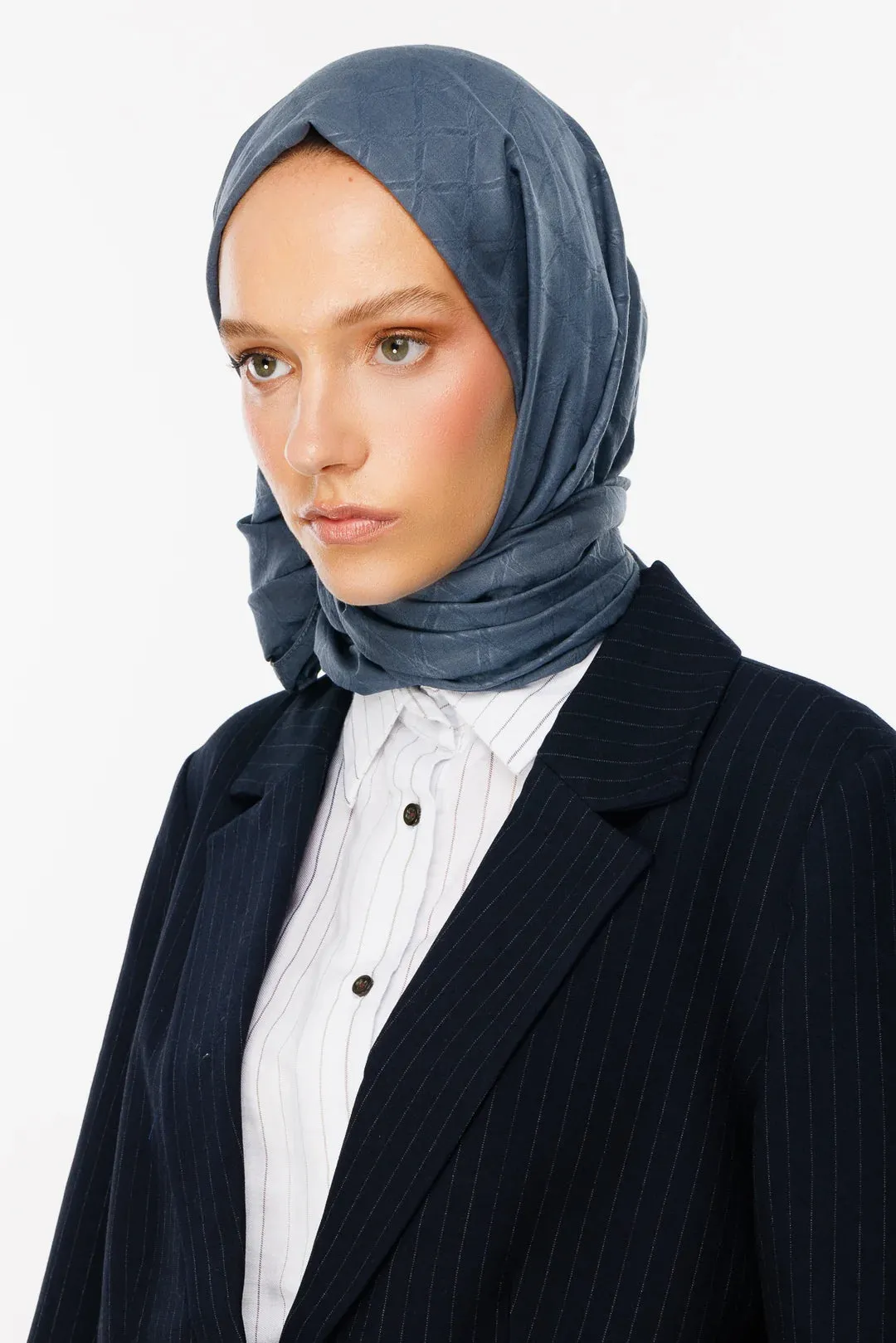 Anthracite Bamboo Jacquard Hijab