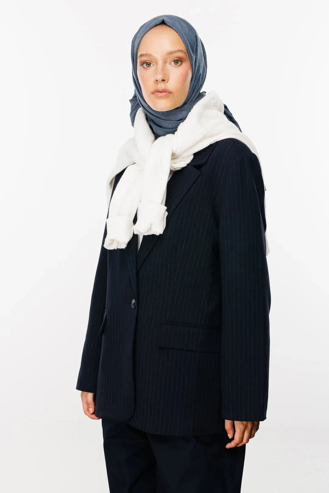 Anthracite Bamboo Jacquard Hijab