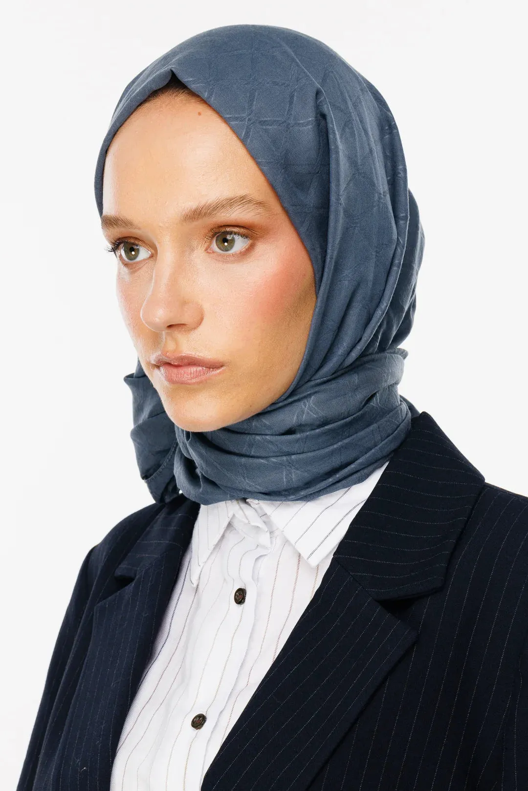 Anthracite Bamboo Jacquard Hijab