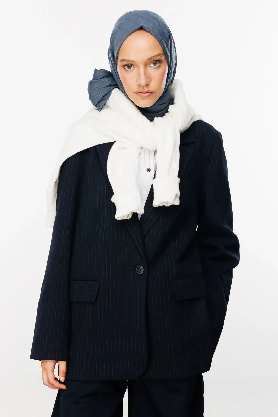 Anthracite Bamboo Jacquard Hijab