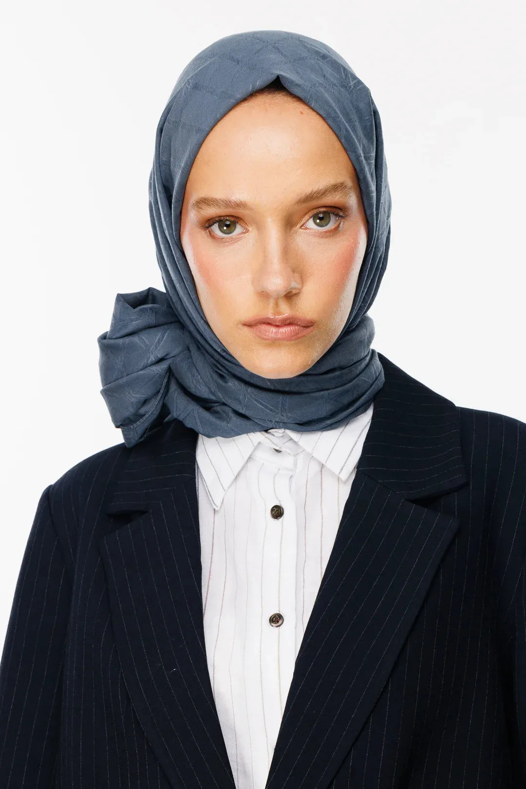 Anthracite Bamboo Jacquard Hijab