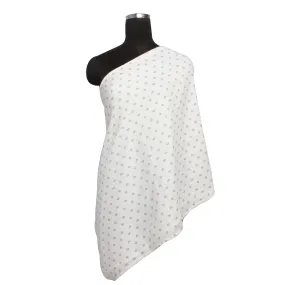 Bacati - Hearts Grey Muslin Nursing Scarf