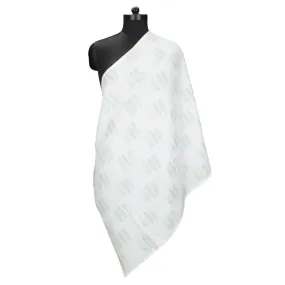 Bacati - Noah Feathers Mint Muslin Nursing Scarf
