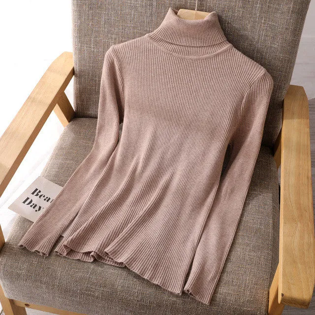 Basic Women's Turtleneck Sweaters