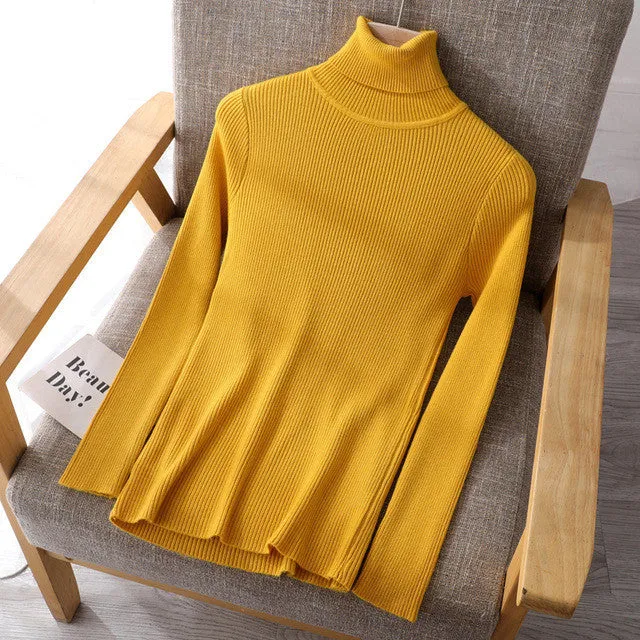 Basic Women's Turtleneck Sweaters