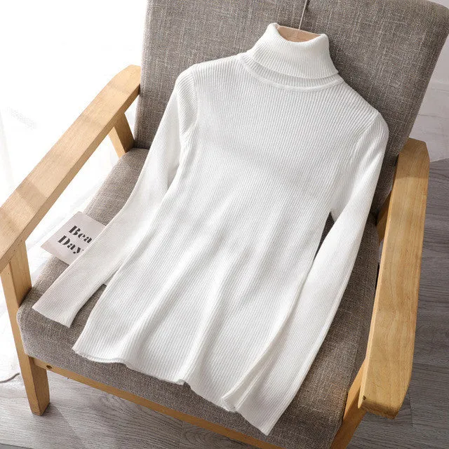 Basic Women's Turtleneck Sweaters