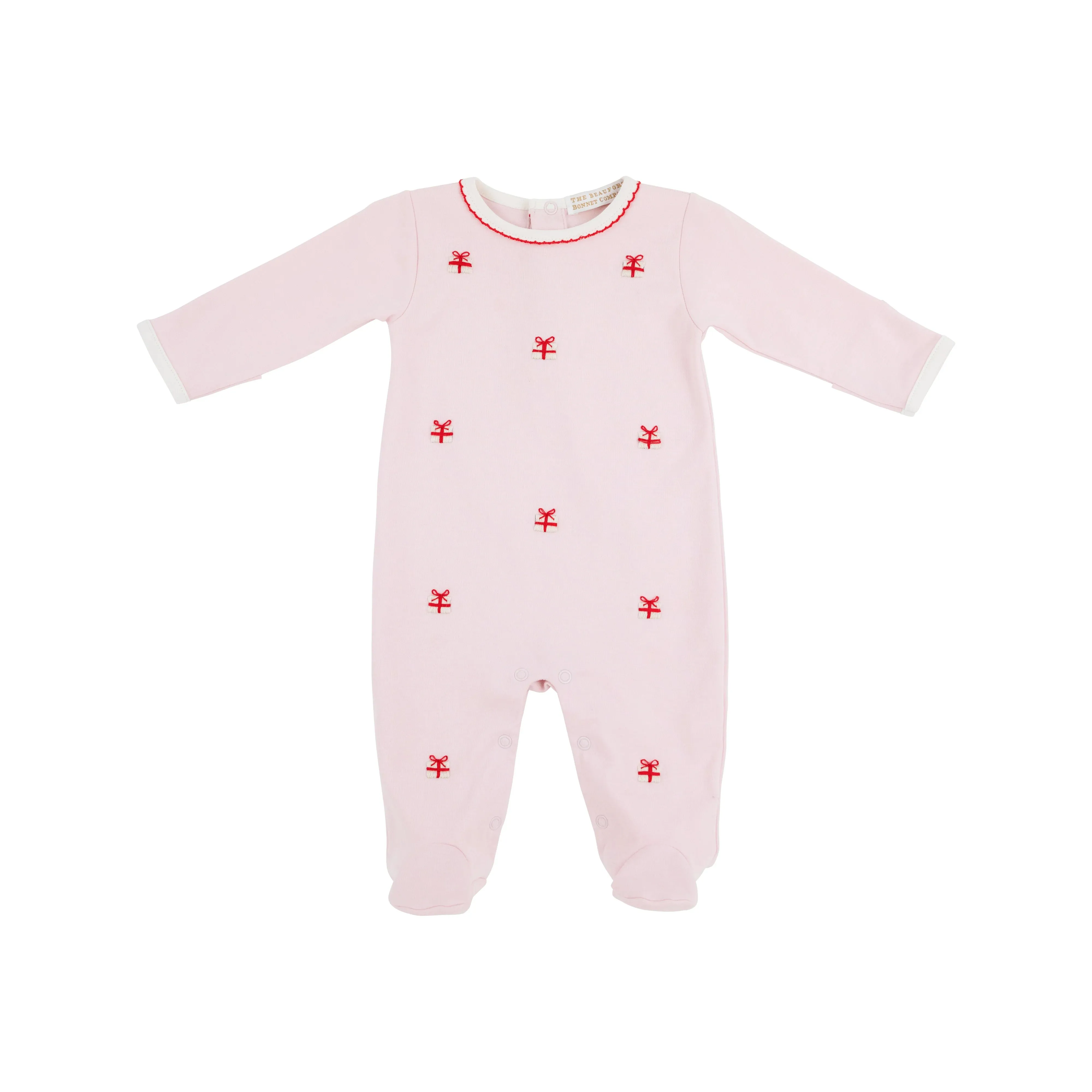 Beaufort Bonnet Rock Me Romper in Palm Beach Pink