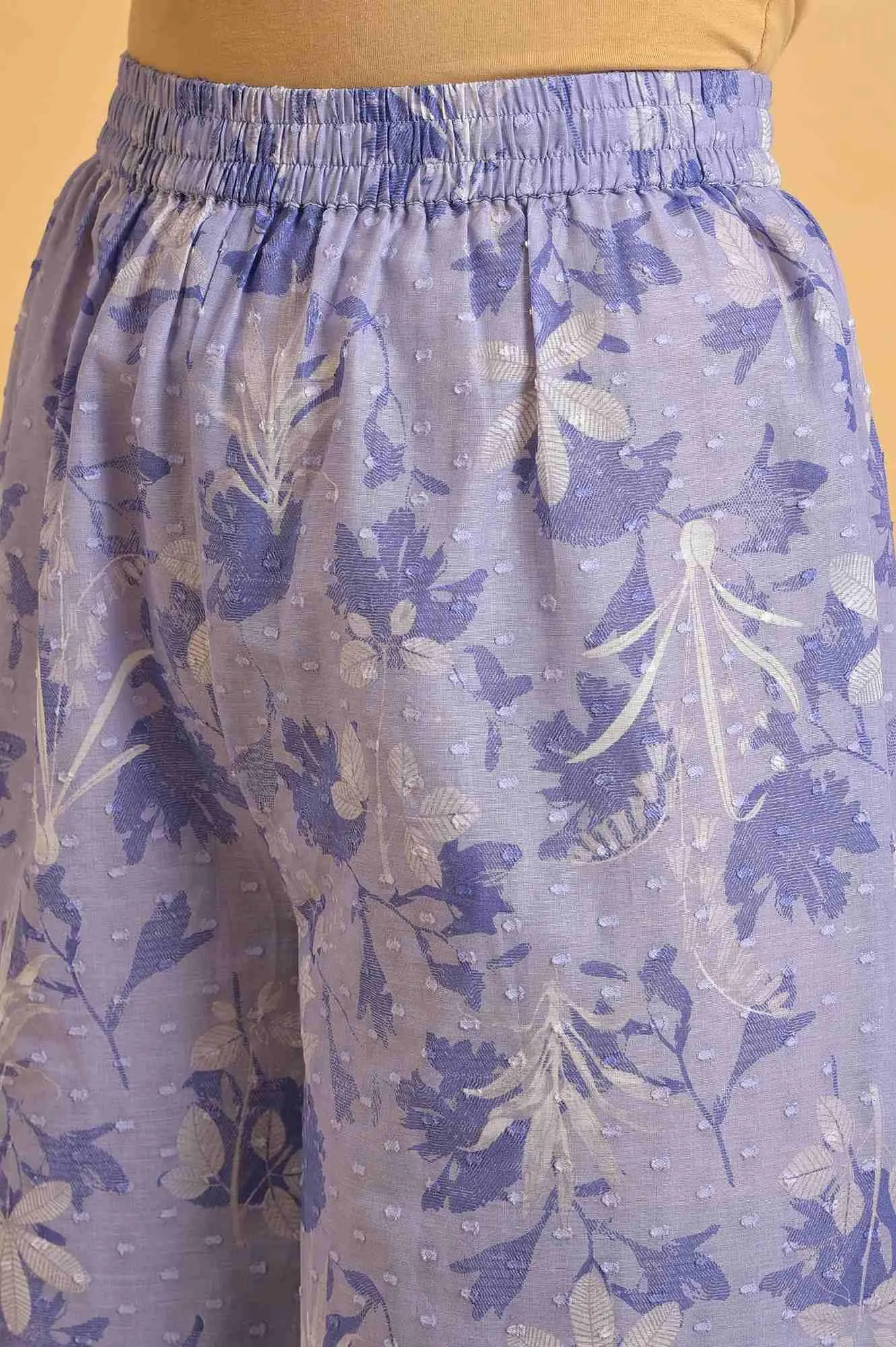 Blue Floral Printed Women Co-Ord Set