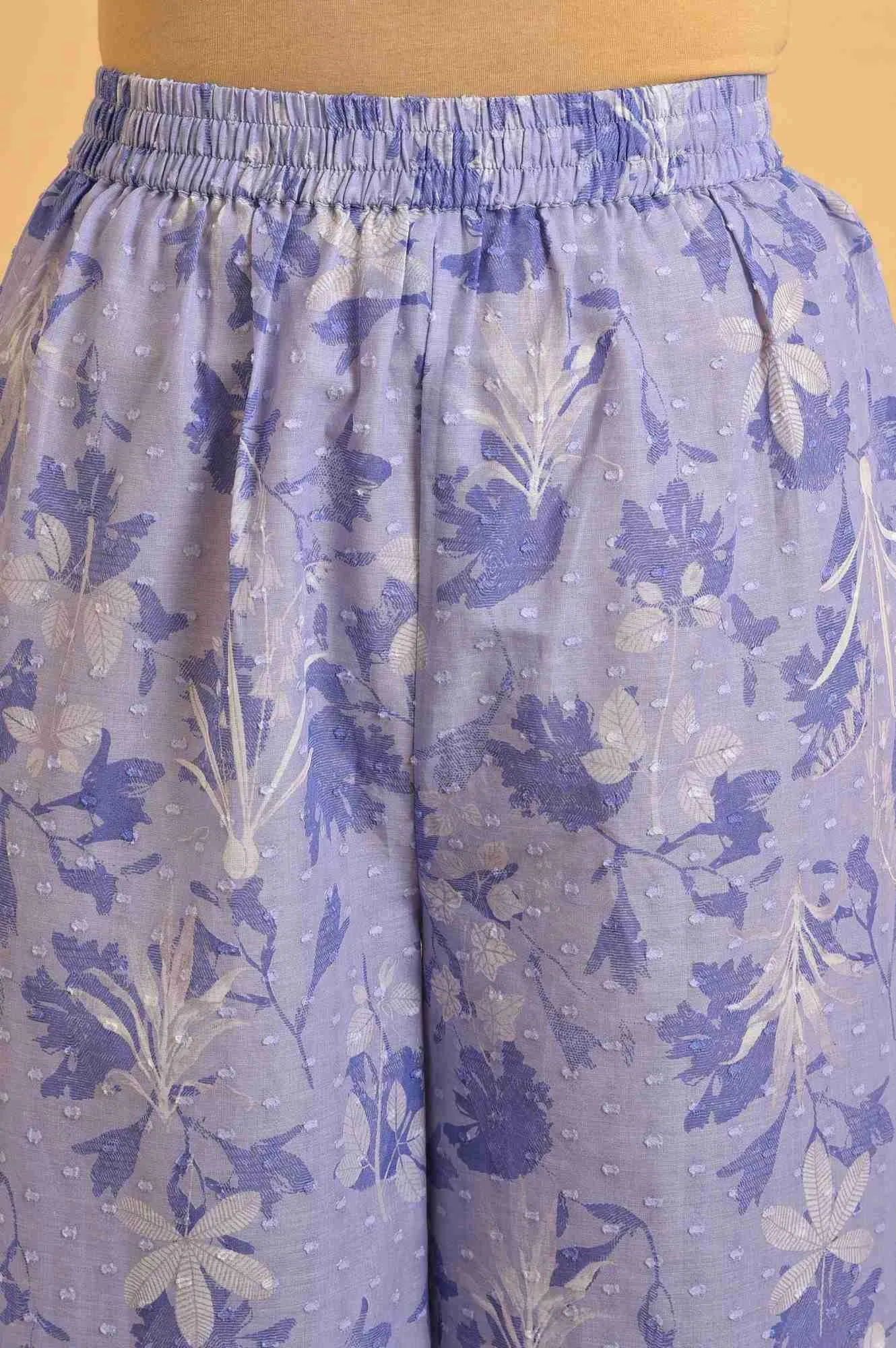 Blue Floral Printed Women Co-Ord Set