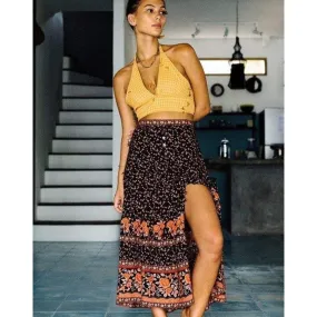 Bohemian Slit Beach Skirt