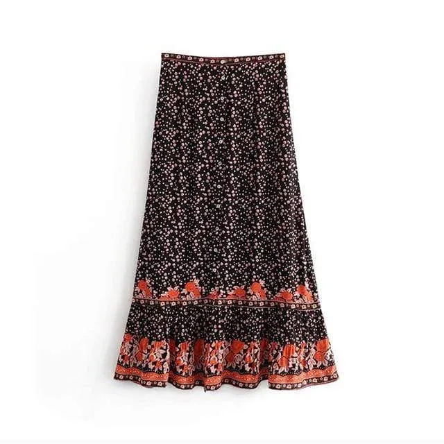 Bohemian Slit Beach Skirt