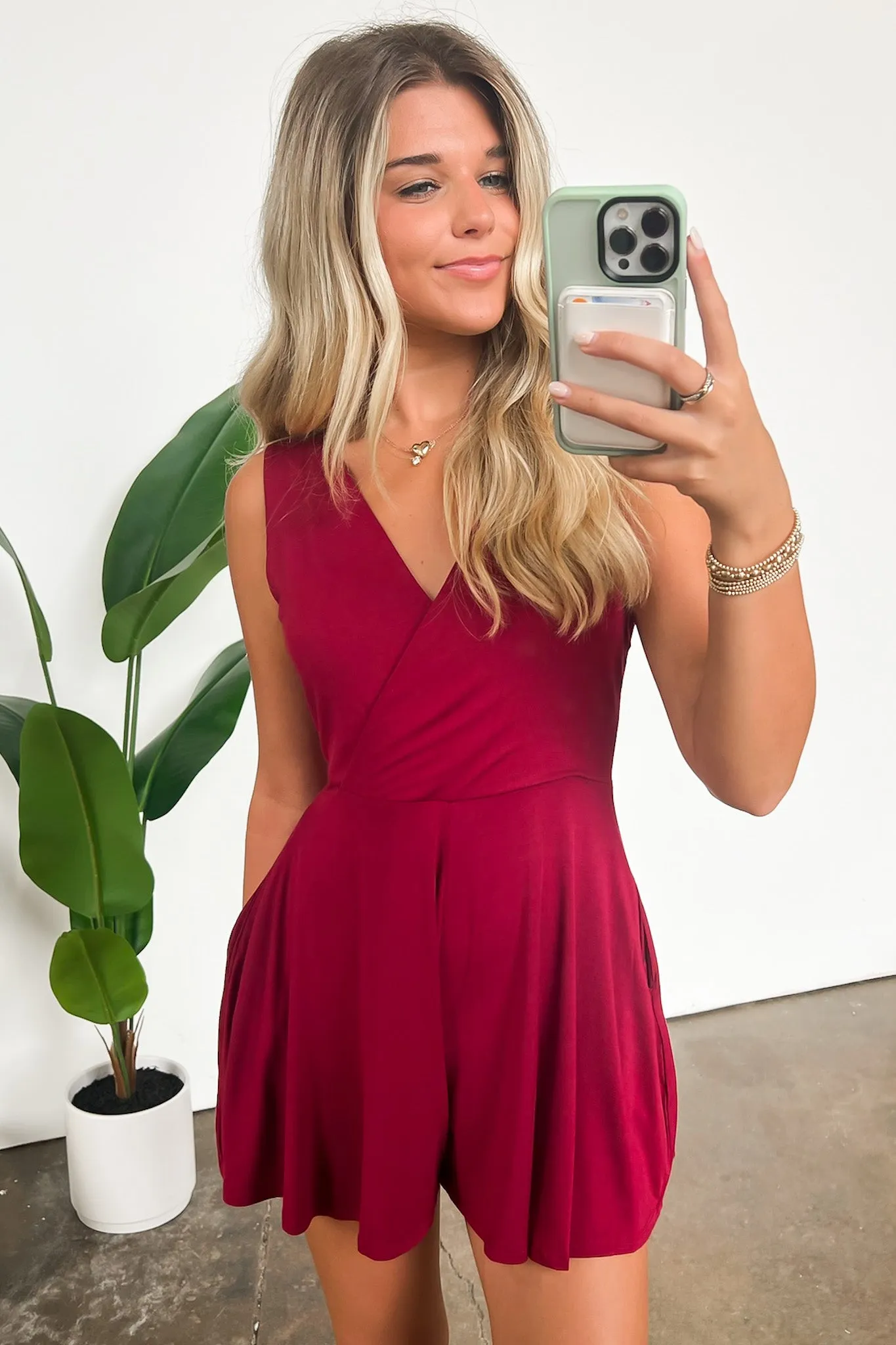 Charismatic Entrance Surplice Flowy Romper - FINAL SALE