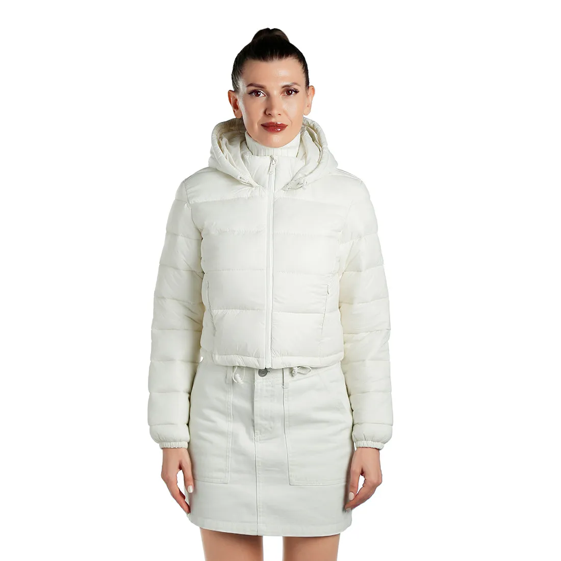 Cropped Hooded Jacket