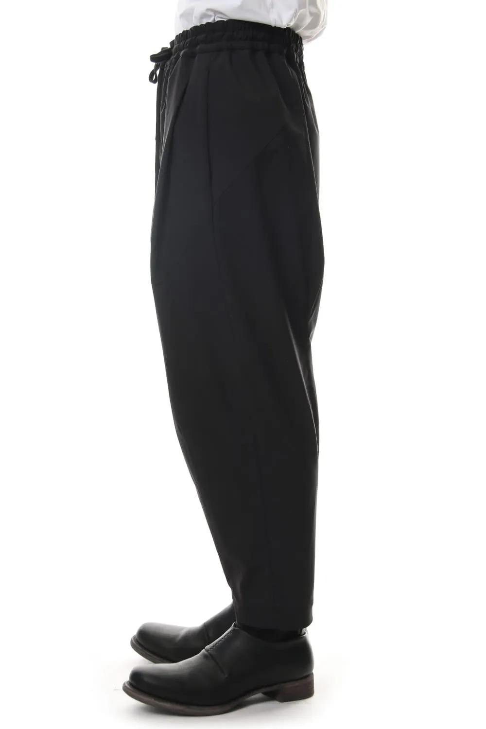 Cropped Pants 4way Stretch Virgin Wool