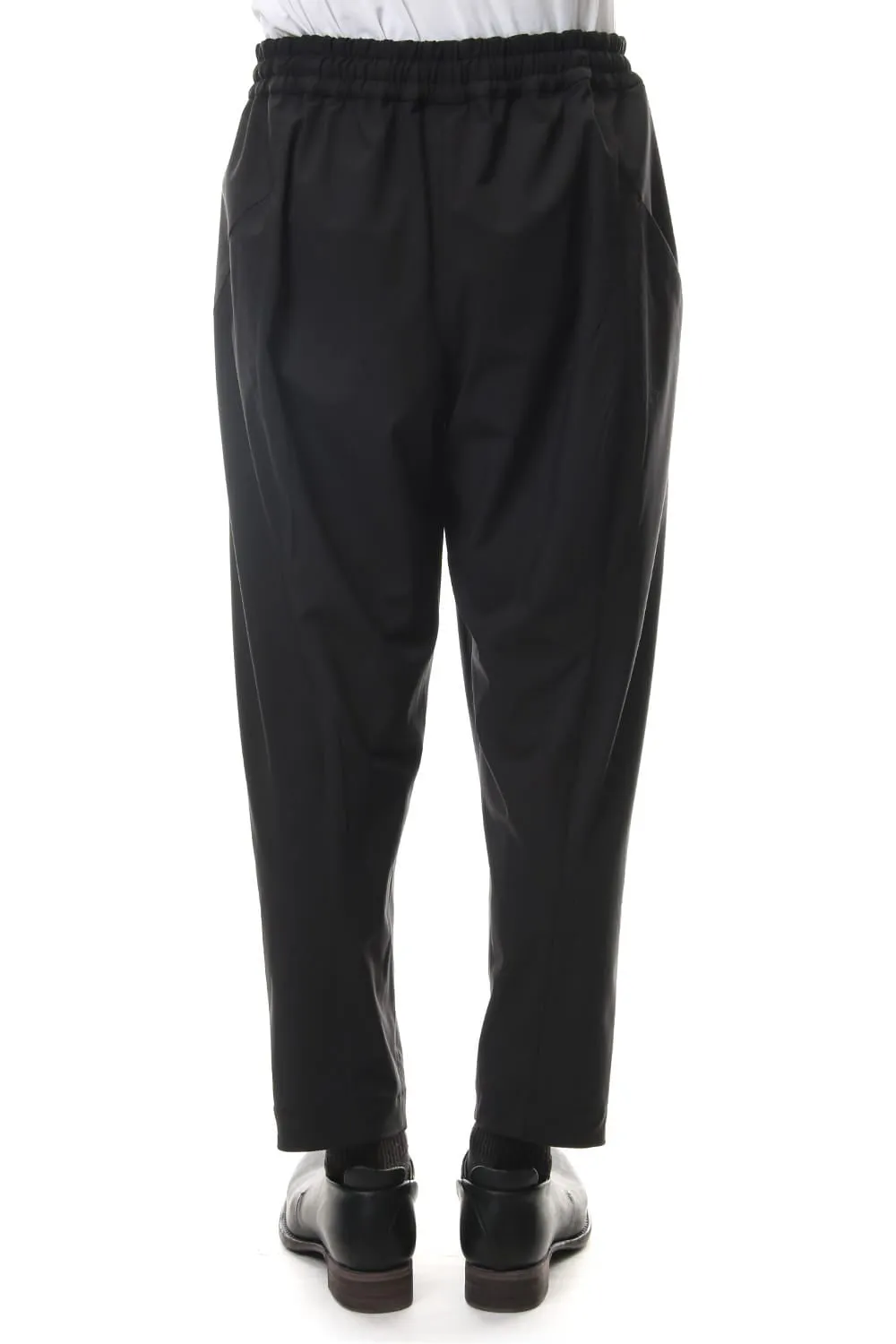 Cropped Pants 4way Stretch Virgin Wool