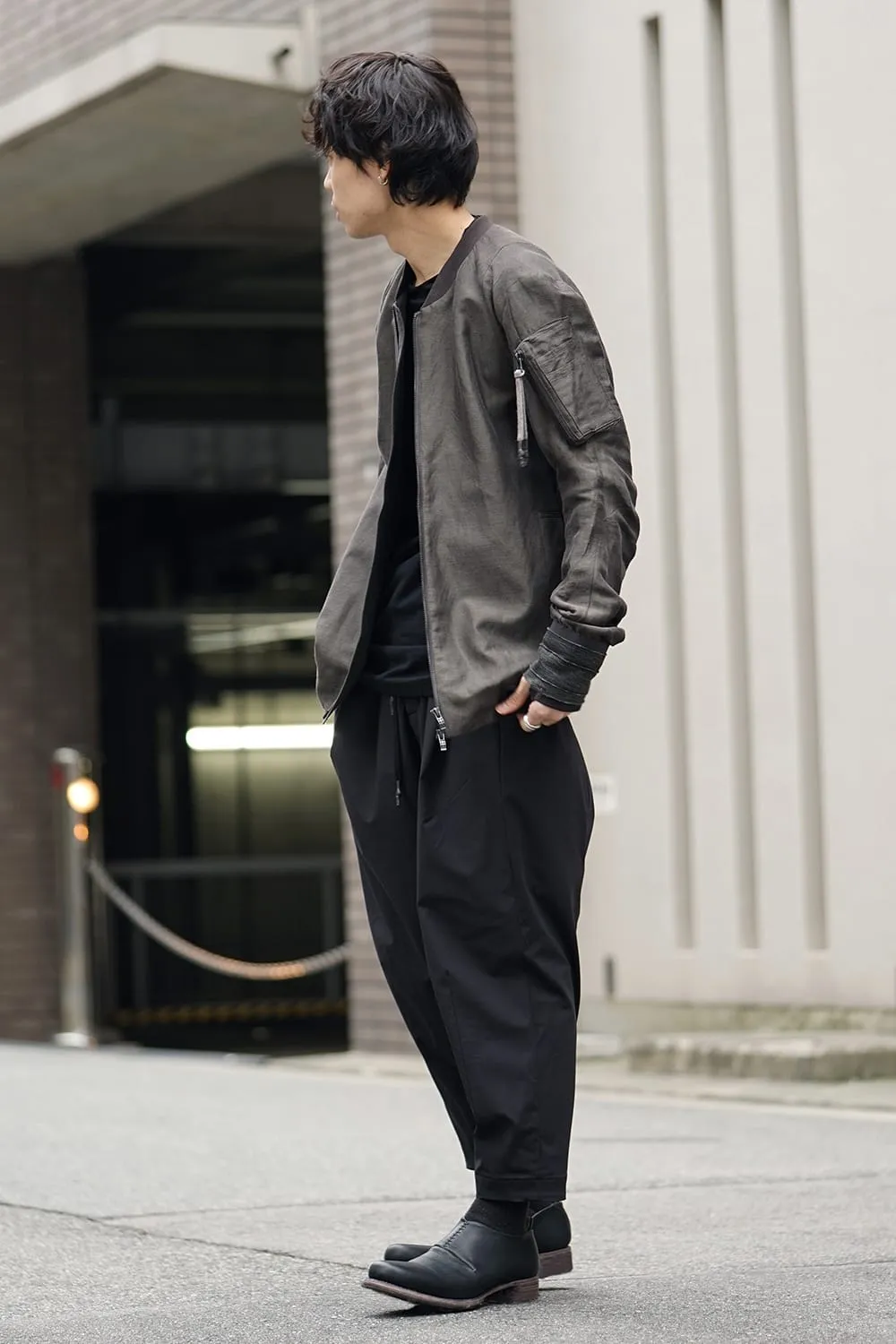 Cropped Pants 4way Stretch Virgin Wool