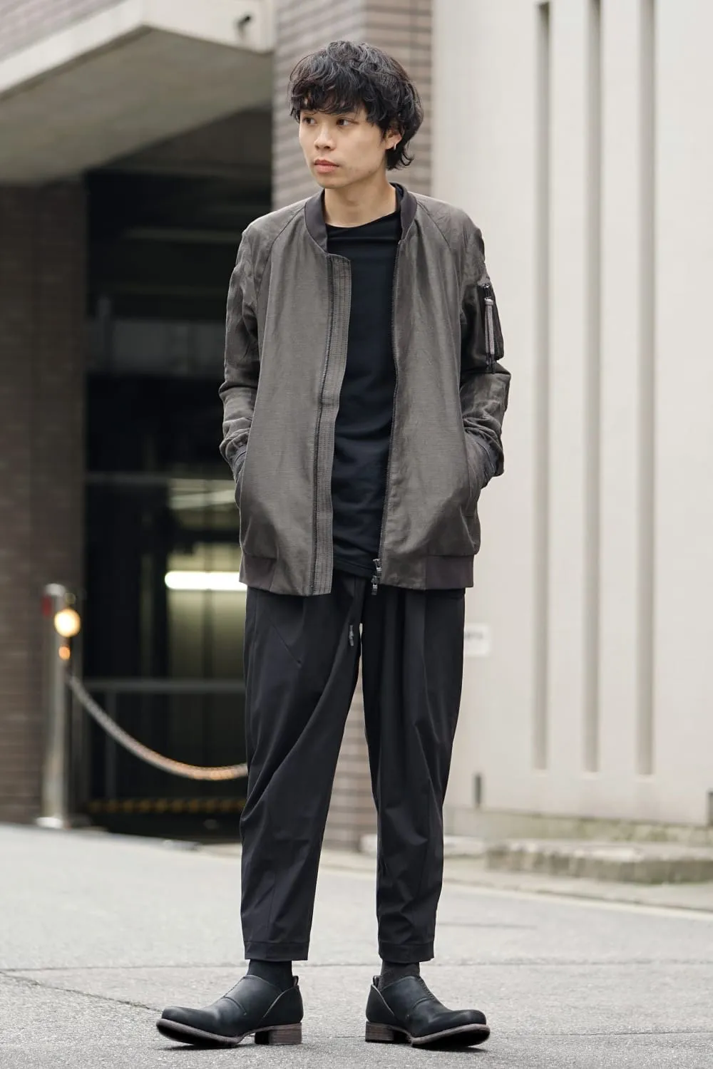 Cropped Pants 4way Stretch Virgin Wool