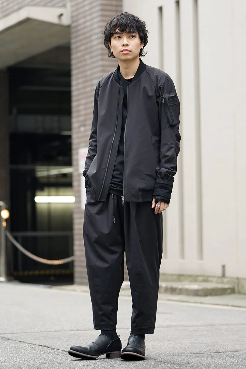 Cropped Pants 4way Stretch Virgin Wool