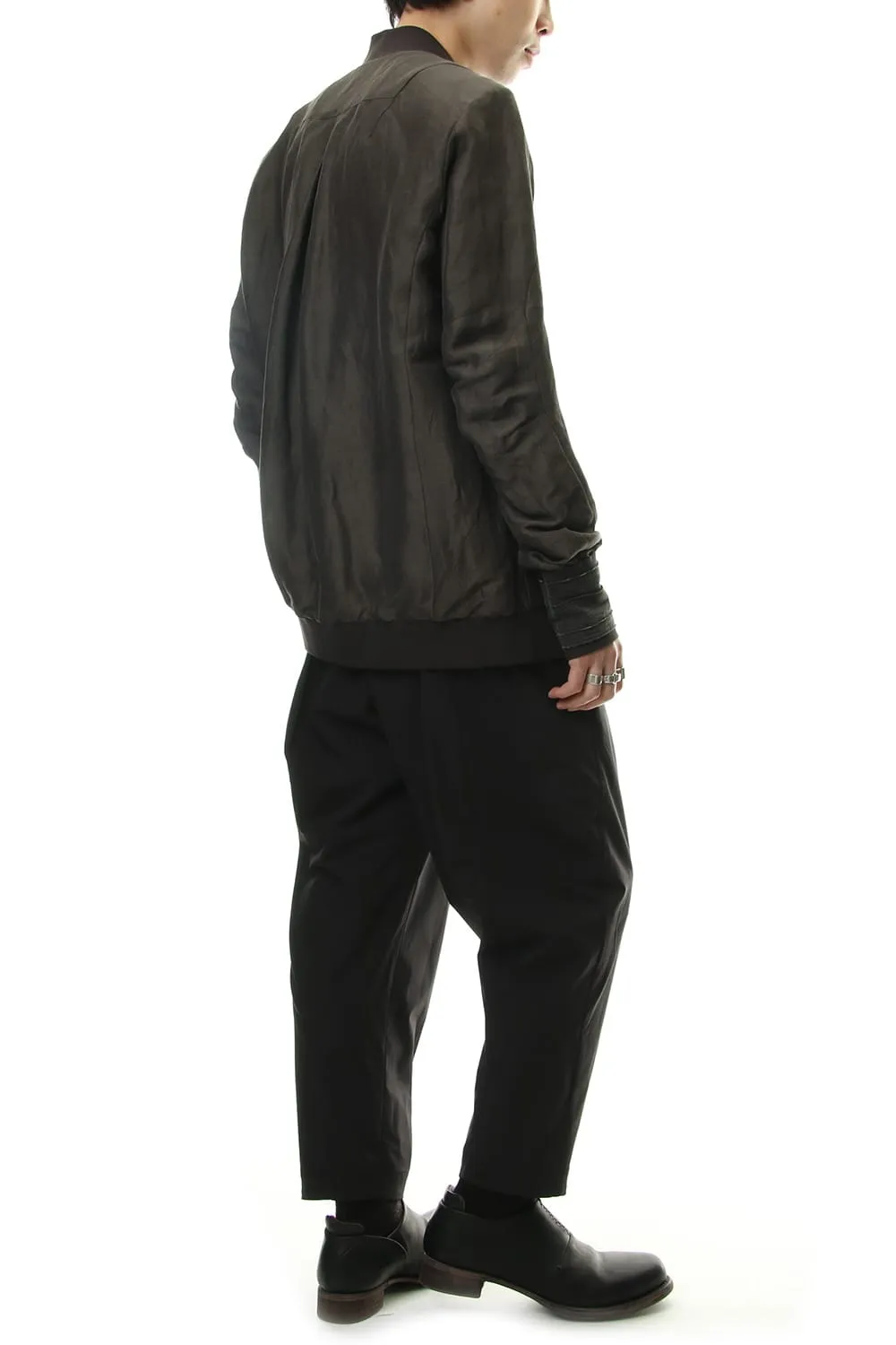 Cropped Pants 4way Stretch Virgin Wool
