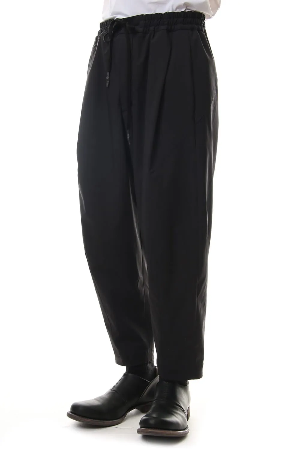 Cropped Pants 4way Stretch Virgin Wool