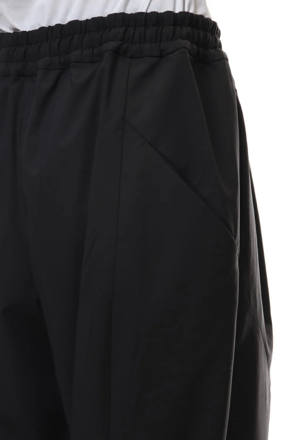 Cropped Pants 4way Stretch Virgin Wool
