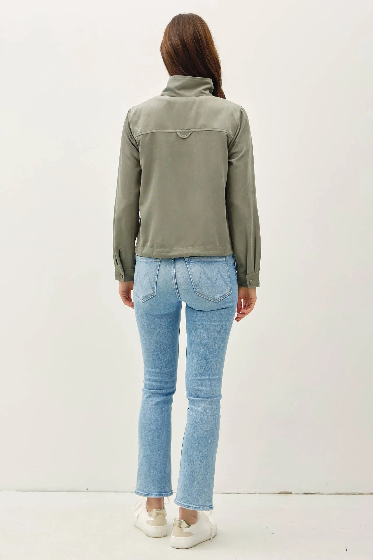 Cropped Utility Jacket - Spruce