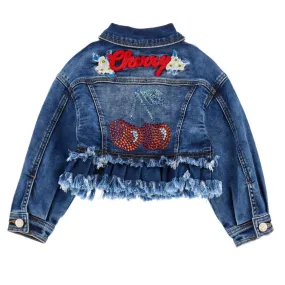 Denim Cherry Jacket