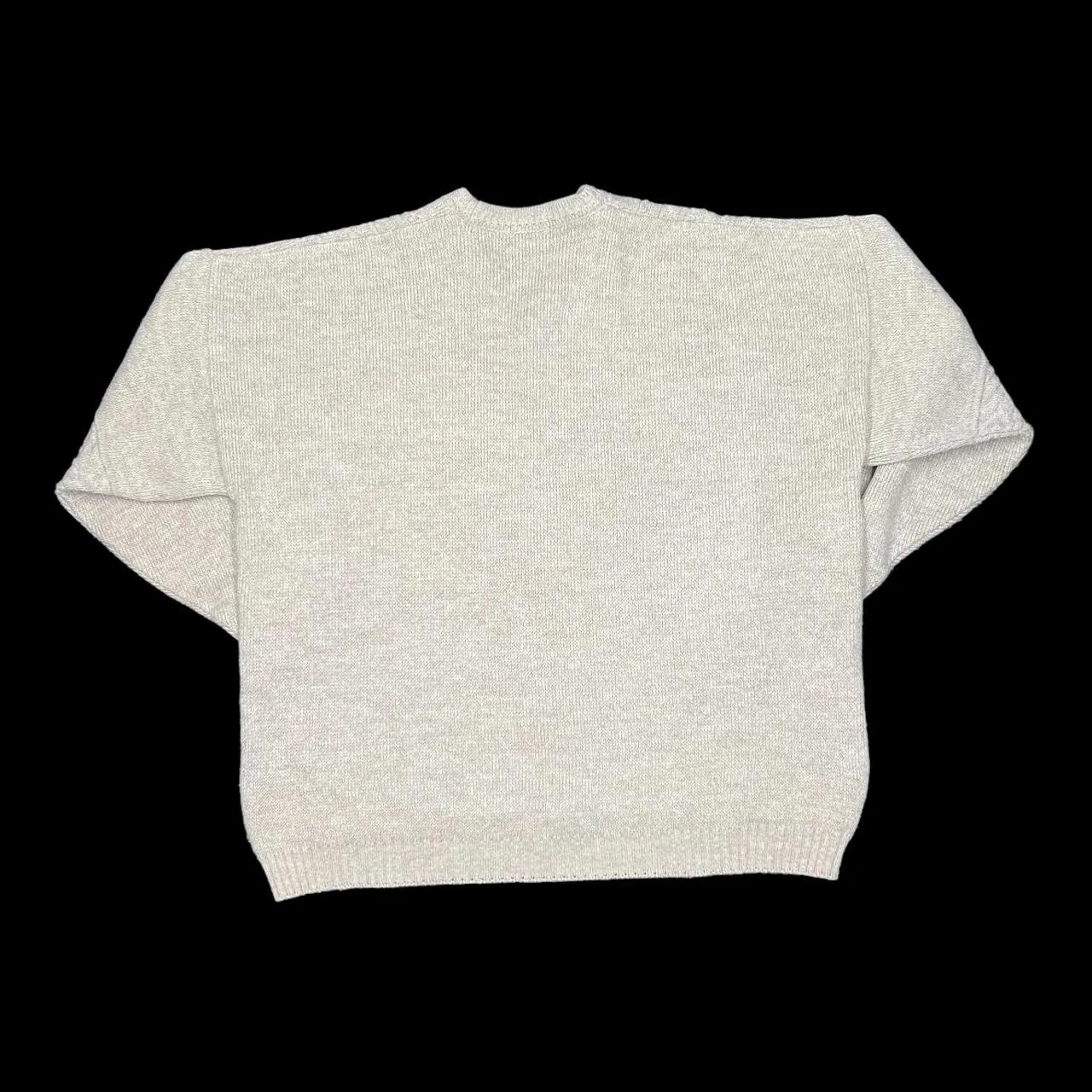 Early 00’s BHS Grandad Patterned V-Neck Knit Sweater Jumper