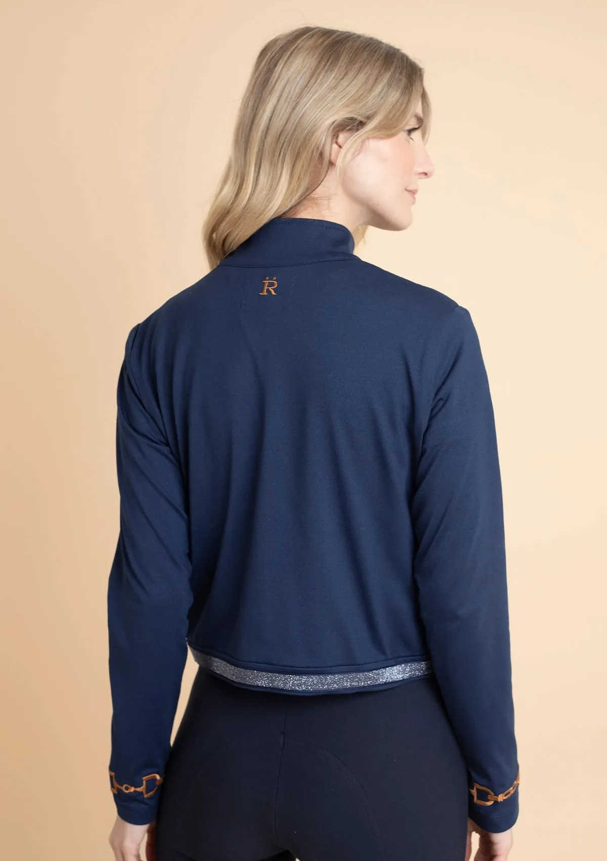 Ember Embroidered Cropped Zip Jacket