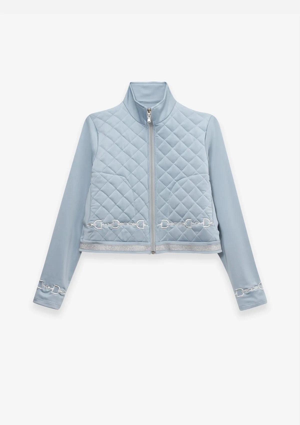 Ember Embroidered Cropped Zip Jacket