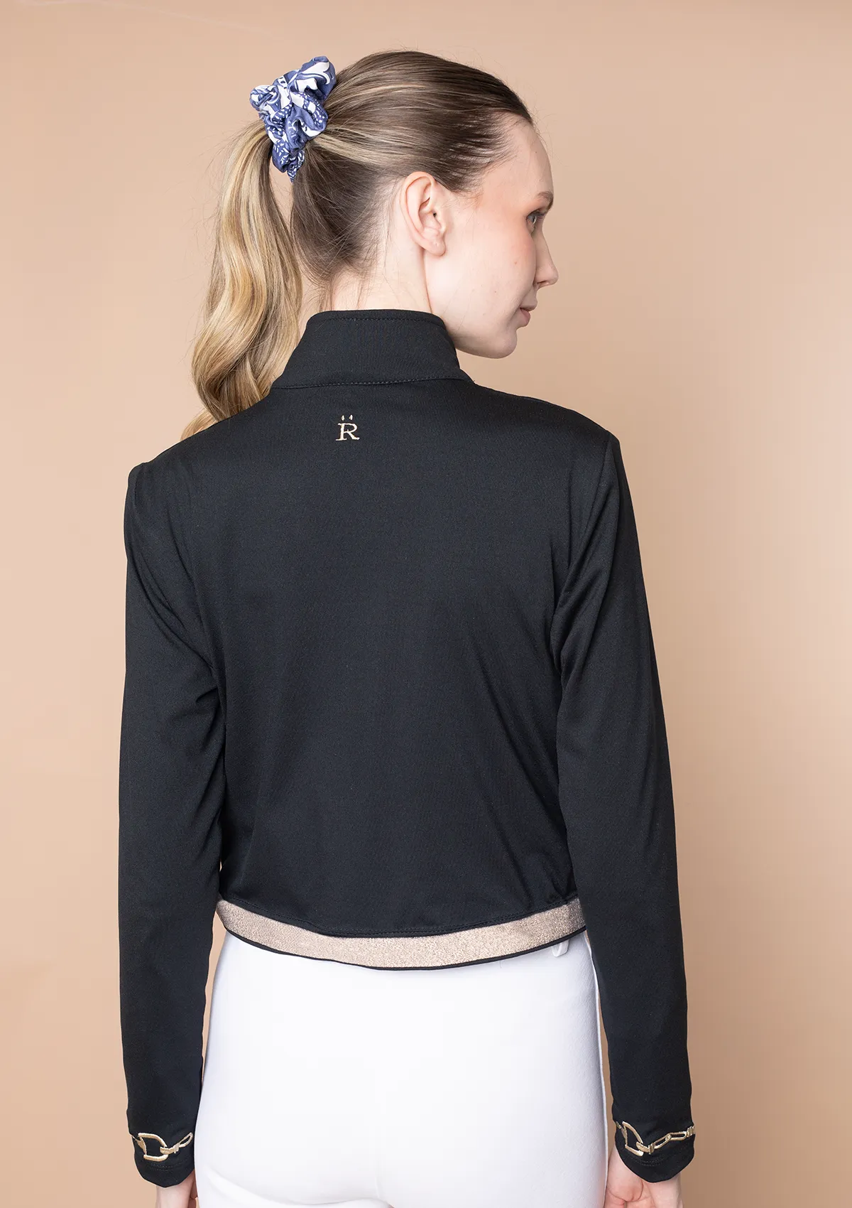 Ember Embroidered Cropped Zip Jacket