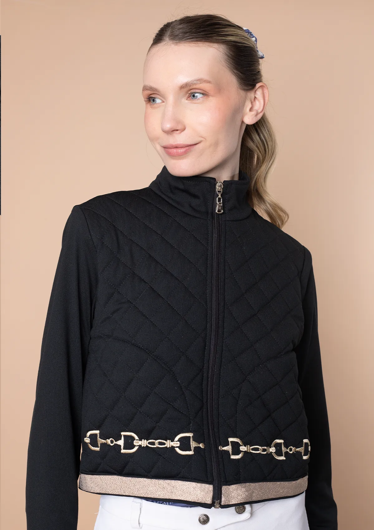 Ember Embroidered Cropped Zip Jacket