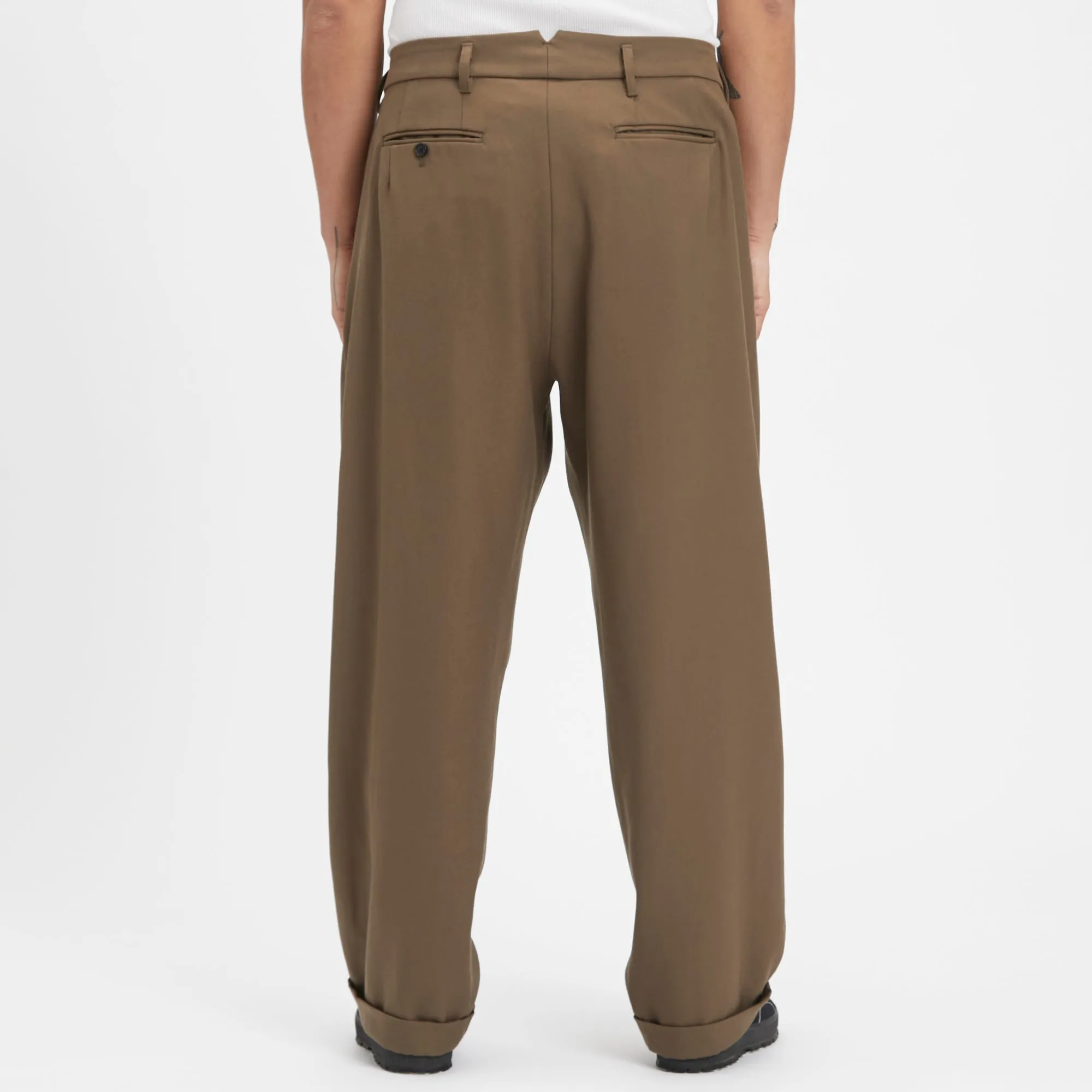 Emilian Pant - Taupe Wool