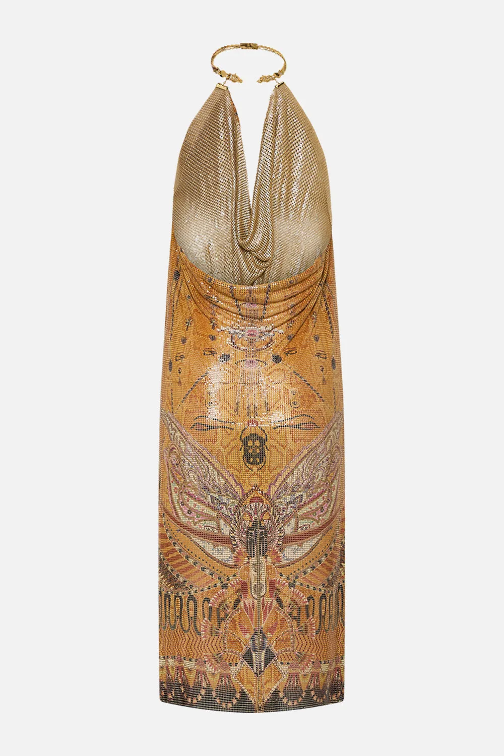GLOMESH LONG DRESS WITH NECKPIECE VALLEY OF THE KINGS