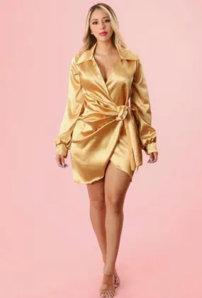Gold Mini Dress