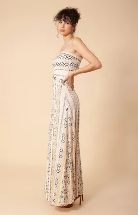 Hannah Jersey Maxi Dress Beige - Hale Bob
