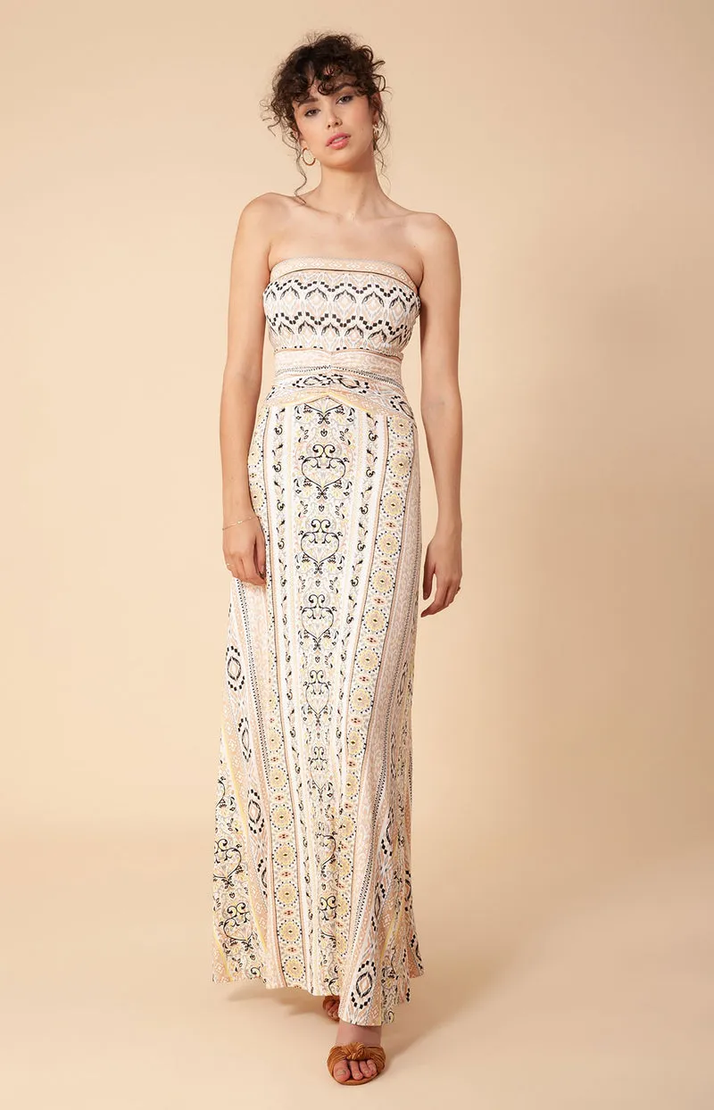 Hannah Jersey Maxi Dress Beige - Hale Bob