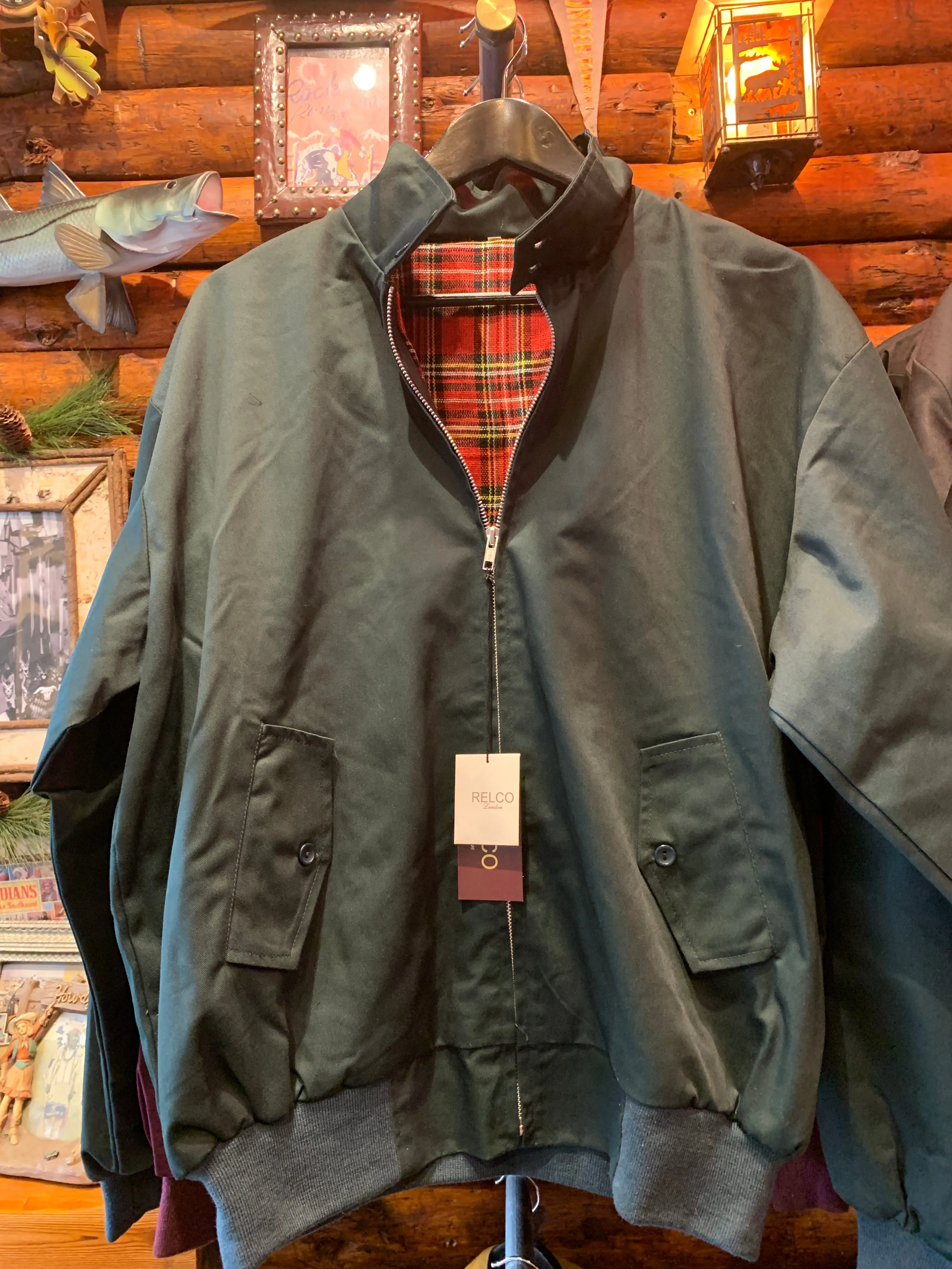 Harrington Jacket. Relco, London. Exclusive Import. BOTTLE GREEN