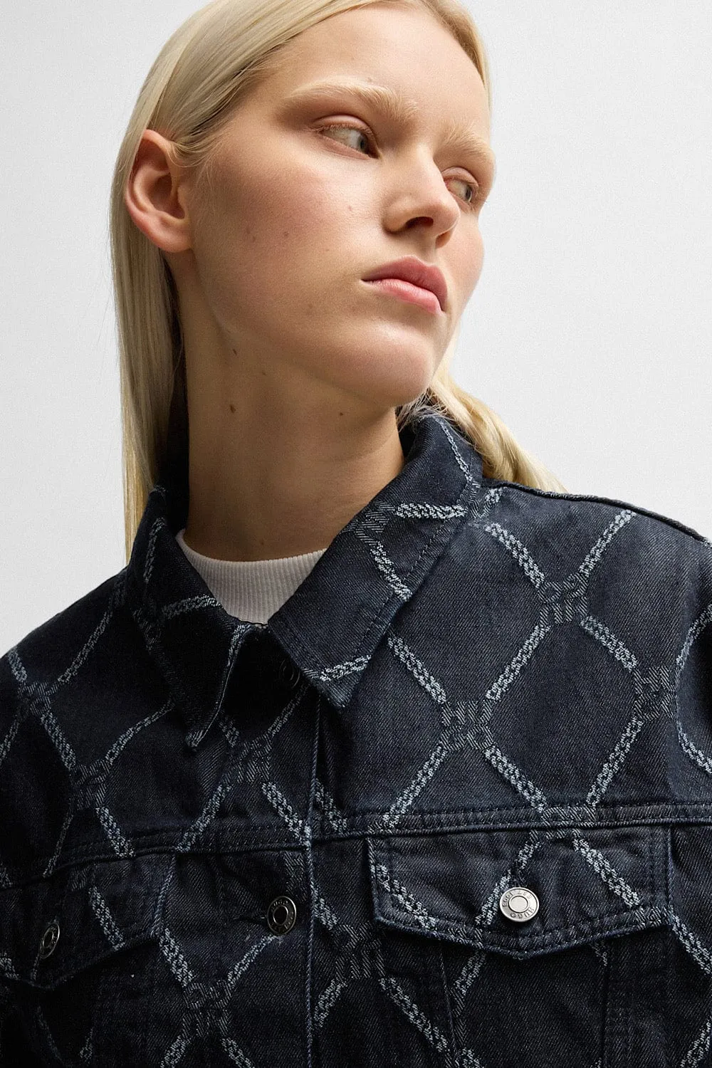Hugo Boss Gisolia Cropped Μπουφάν Μπλε 50530300 412