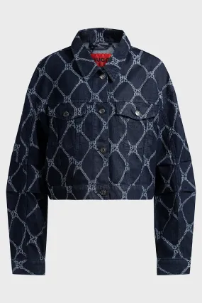 Hugo Boss Gisolia Cropped Μπουφάν Μπλε 50530300 412