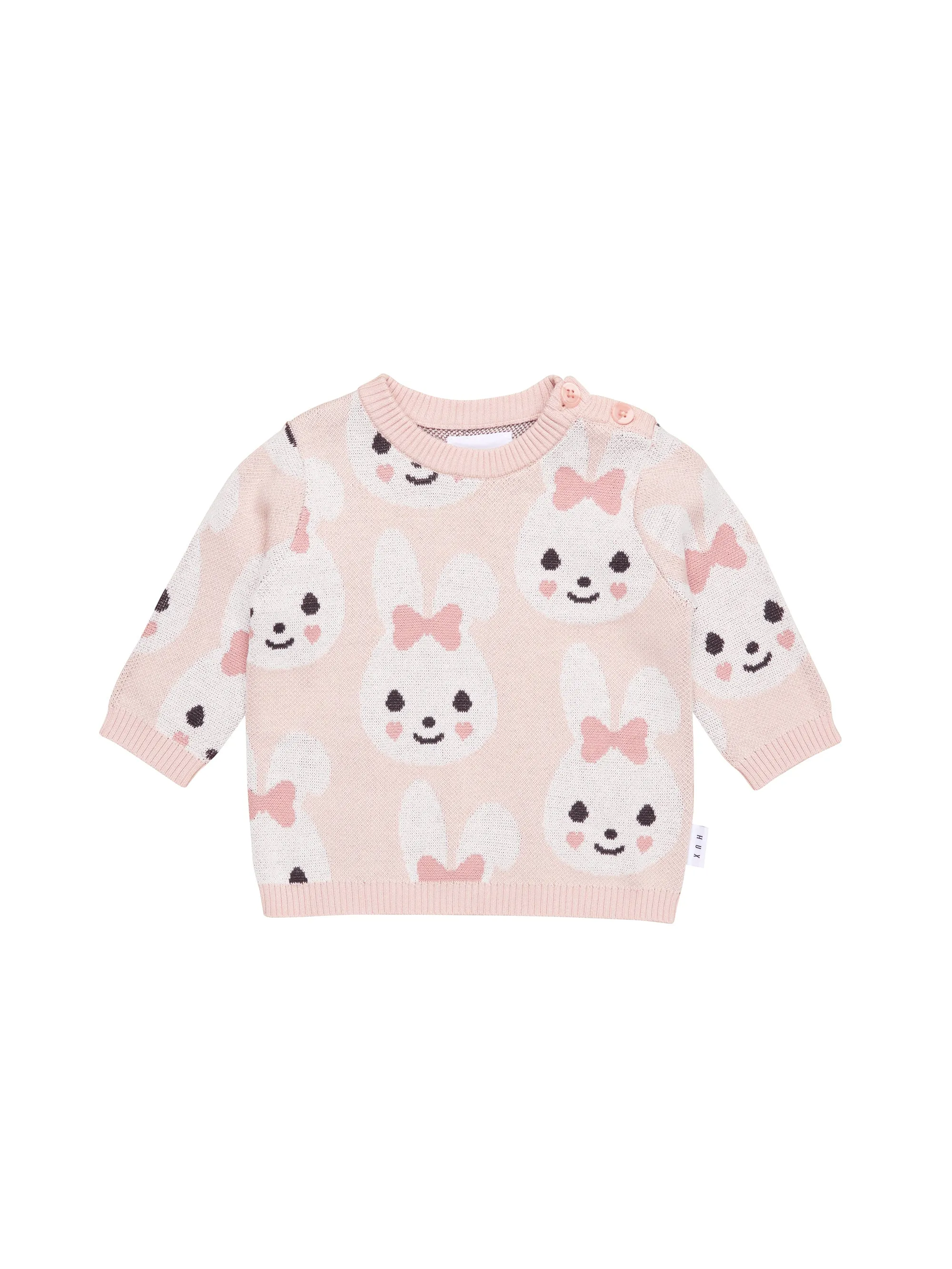 Huxbaby Rose Bunny Knit Jumper