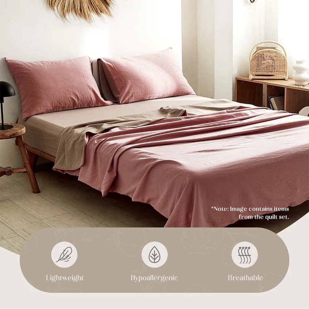 Hypoallergenic Cotton Bed Sheets Set, Single - Cosy Club