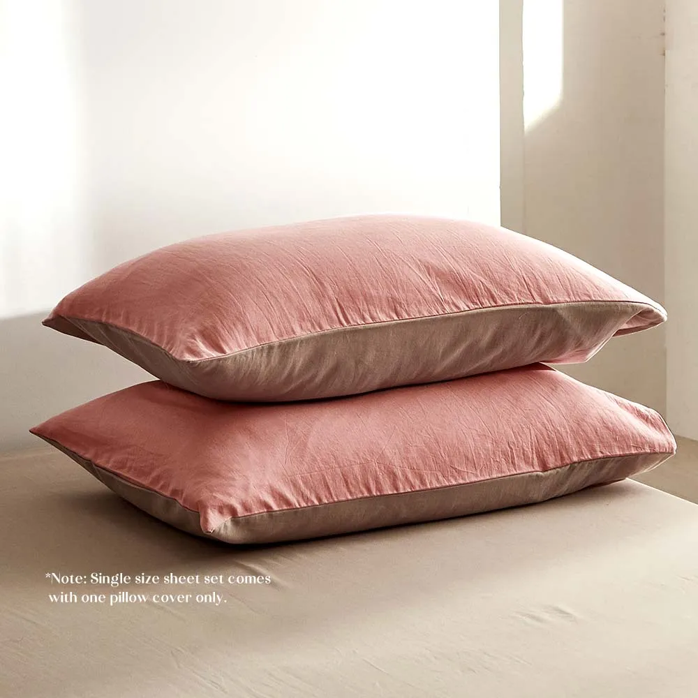 Hypoallergenic Cotton Bed Sheets Set, Single - Cosy Club