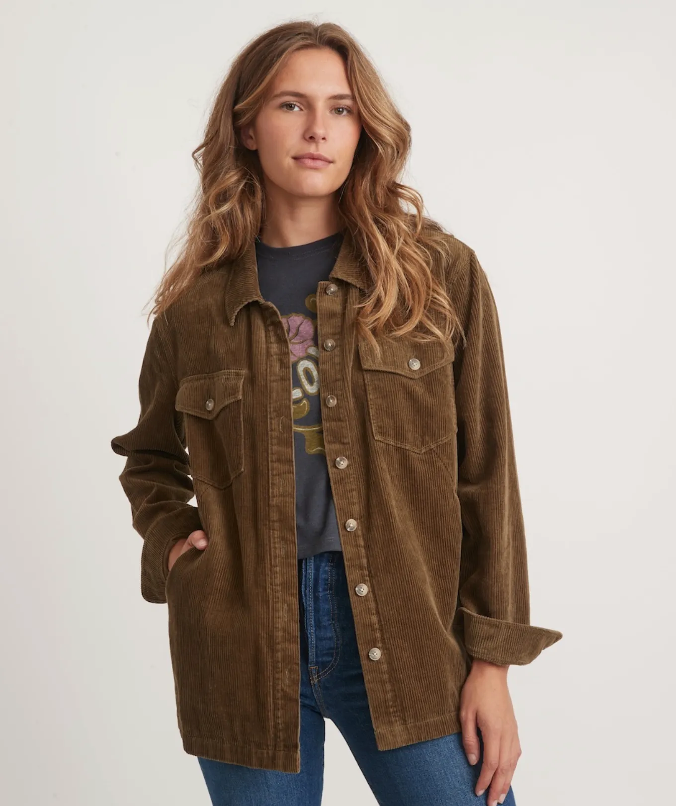 Jemma Overshirt - Military Olive