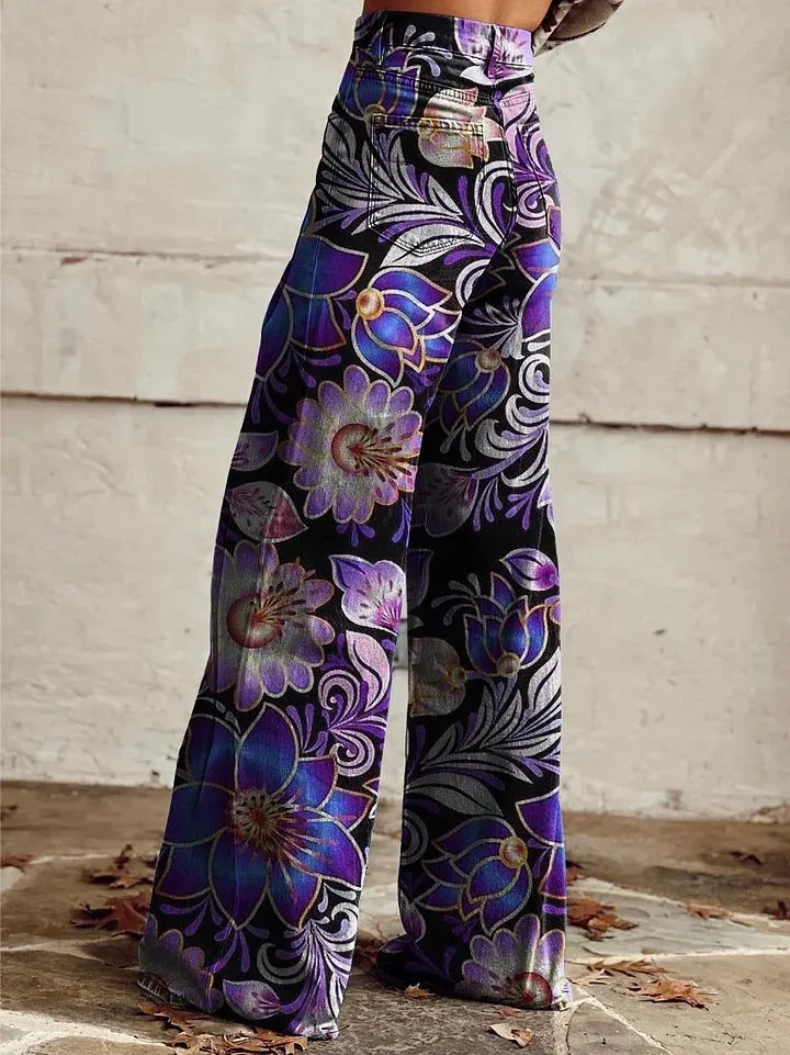 Jessica - High-Waisted Flared Wide-Leg Trousers