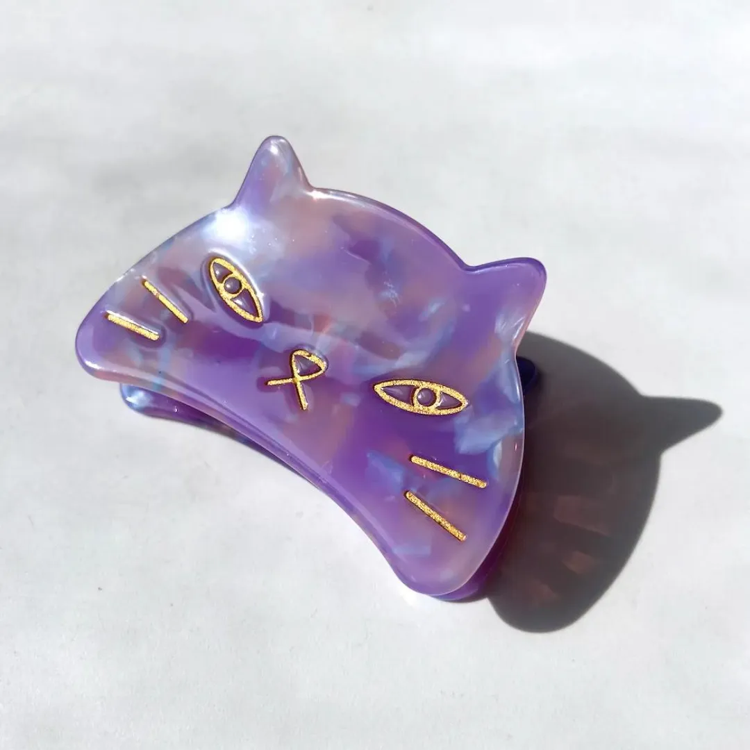 Kitty Cat Hair Claw Clip
